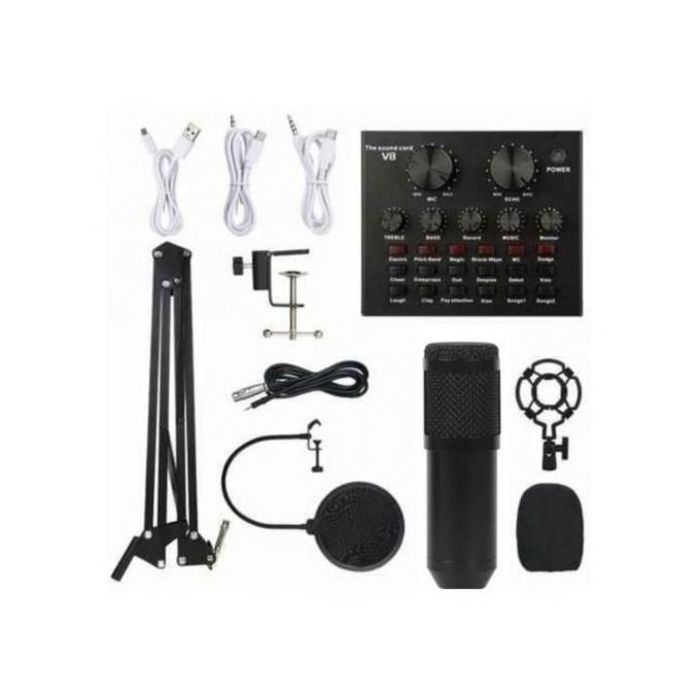 Microphone Bm800 Studio Broadcast, Carte Son V8