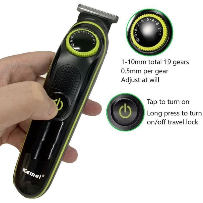 Kemei 691 – tondeuse à cheveux électrique pour hommes, rasoir électrique