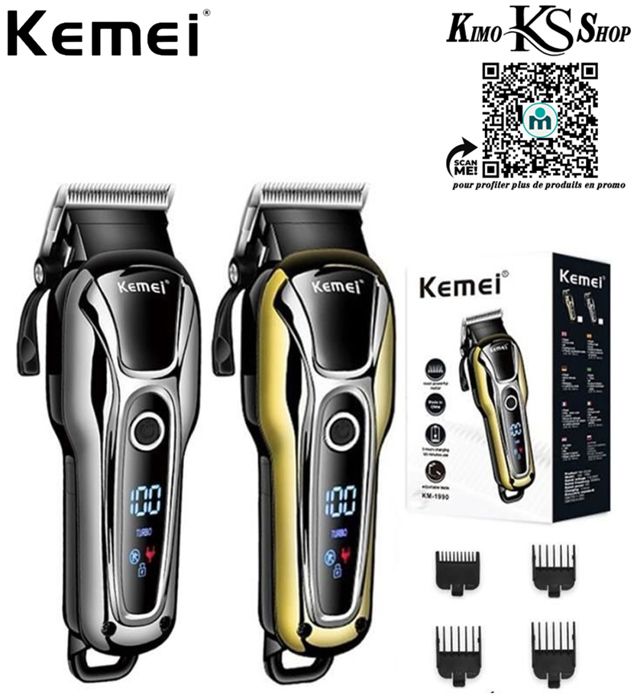 Kemei – tondeuse à cheveux sans fil professionnelle pour hommes, appareil électrique pour couper la barbe et couper les cheveux