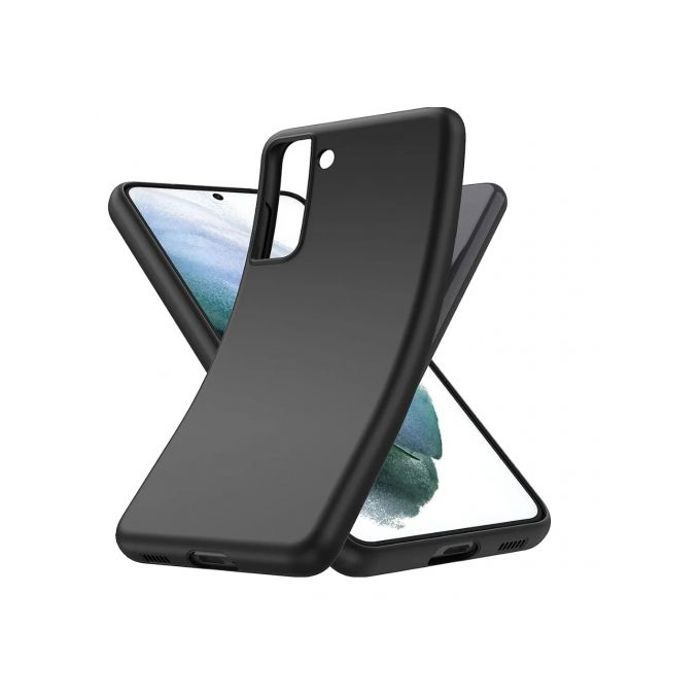 Coque souple en silicone de luxe pour Samsung Galaxy S21 FE ultra fine (noir)