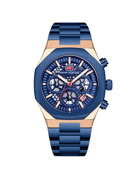 Mini Focus Montre Homme En Acier 100% Originale à Quartz Avec 2 Ans De Garantie