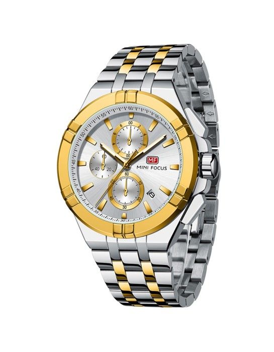 Mini Focus Montre Homme En Acier 100% Originale à Quartz Avec 2 Ans De Garantie