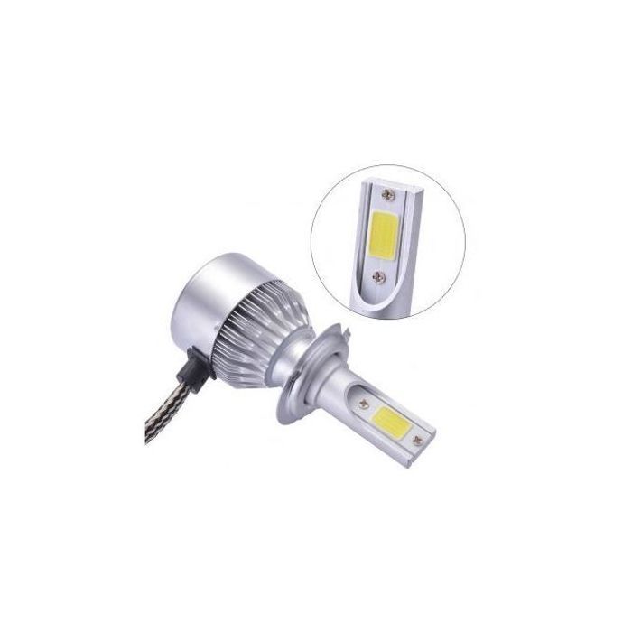 Turbo LED H7 Phare de voiture et moto puissant xénon 2 pièces