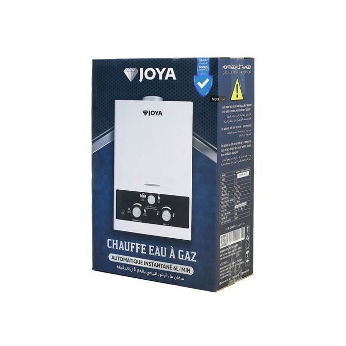 Chauffe-eau à gaz Automatique , Instatantané, Sécurisé 6L/min