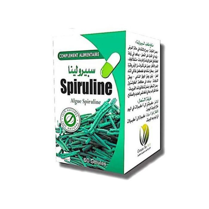 Spirulina 60 gélules Booste le système immunitaire.