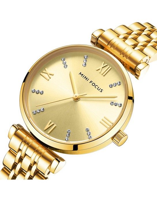 Mini Focus Montre Femme En Acier 100% Originale à Quartz Avec 2 Ans De Garantie
