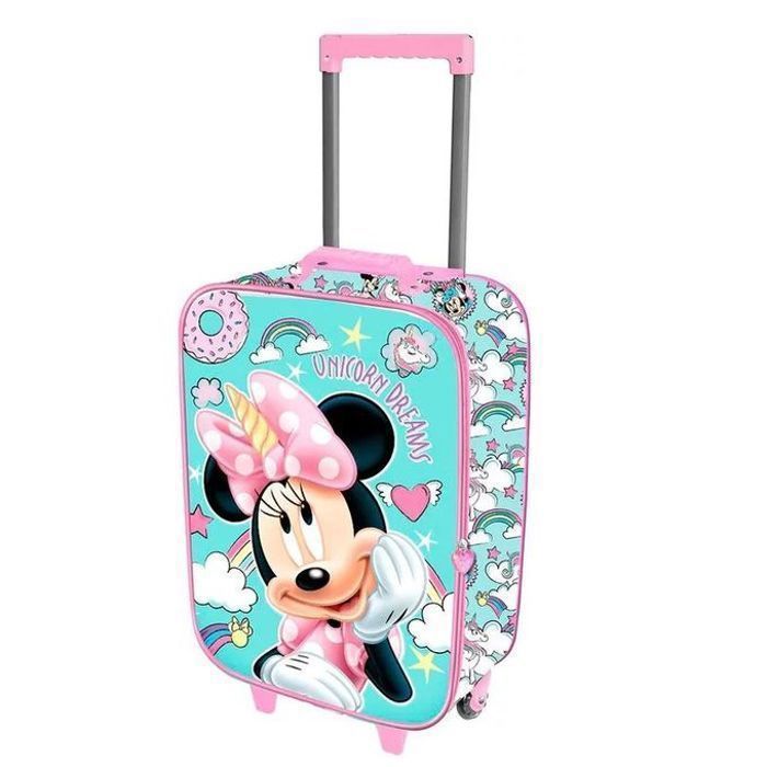 Valise de voyage pour enfant Minnie Soft 3D