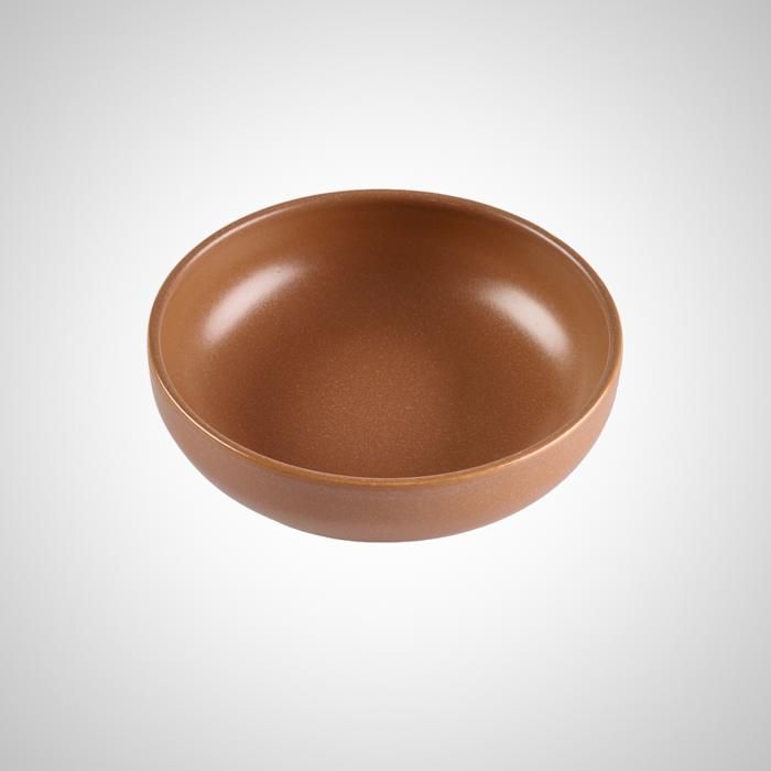 ASSIETTE CREUSE EN GRES - TERRACOTTA