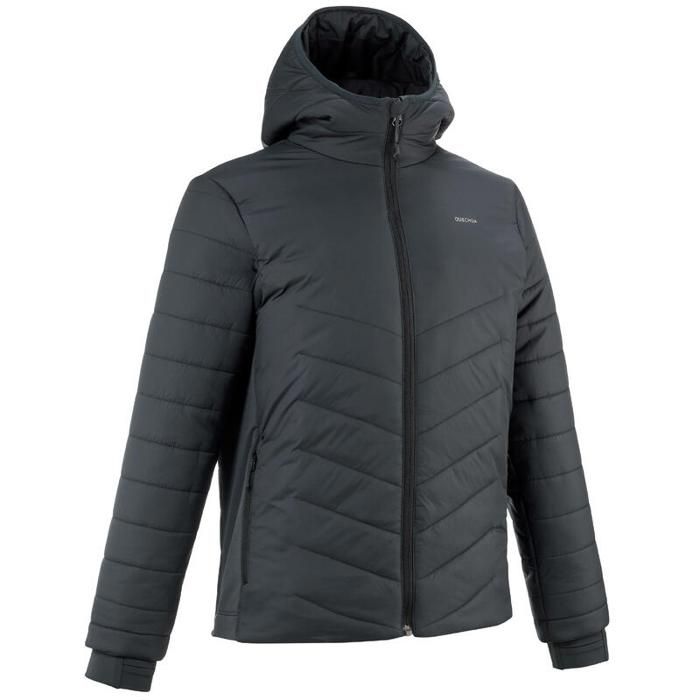DOUDOUNE DE RANDONNÉE - HYBRIDE NOIRE - ENFANT - Taille 10-11 ans