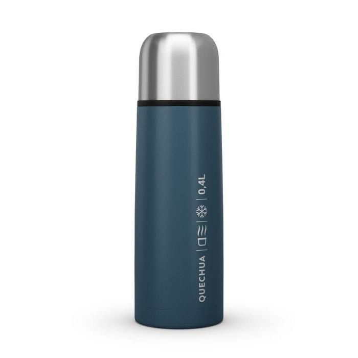BOUTEILLE ISOTHERME RANDONNÉE INOX 0,4 LITRE BLEU