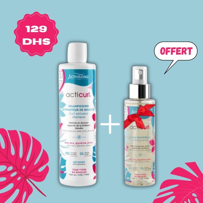 Pack ACTIVATEUR DE BOUCLES Shampoing 300 ML & Sérum 100ML - ACTIVILONG