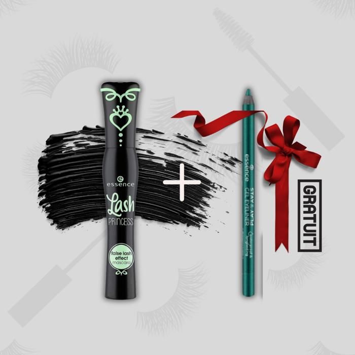 MASCARA LASH PRINCESS FALSE LASH EFFECT ESSENCE  + CRAYON YEUX STAY & PLAY 07 ESSENCE