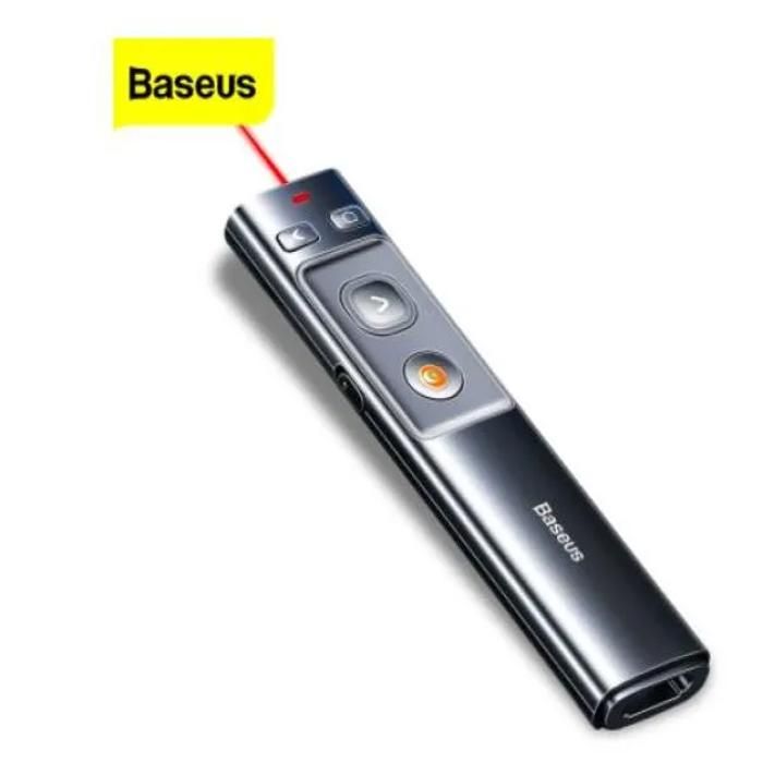 Stylo à Bascule de Présentation Sans Fil USB 2.4GHz, avec Télécommande et Lumière Rouge Pointeur laser