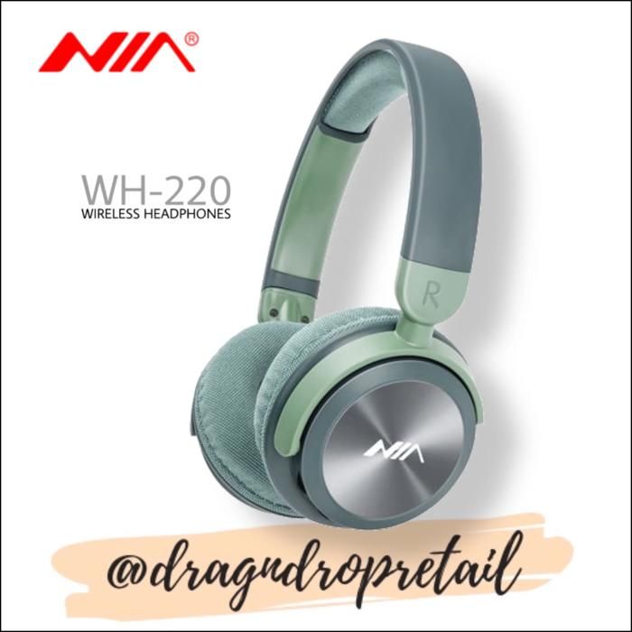 NIA WH-220 casque d'écoute sans fil Bluetooth sur l'oreille 4 en 1 carte BT/TF/radio FM/entrée Audio 3.5mm Aux