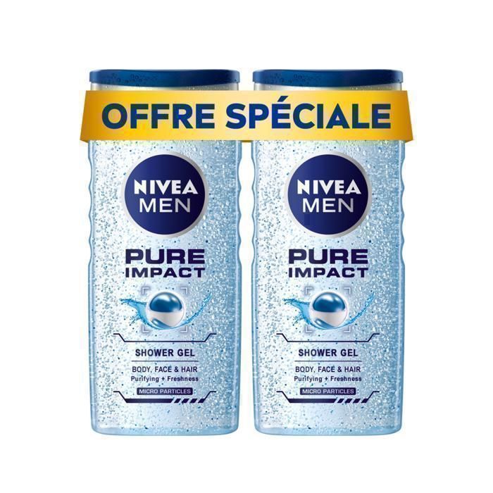 Gel douche - Pure Impact - 2x250 ml