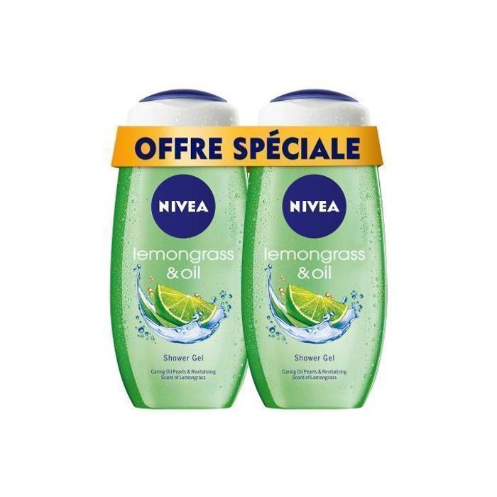 Nivea - Gel Douche - Lemongrass & Oil - 2x250ml