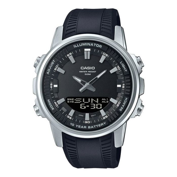 Casio En silicone - World Time - Telememo -analogique/ numérique - AMW-880-1AVDF