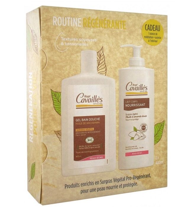 RC Coffret regenerante " Gel douche macadamia+lait corps nourissant"