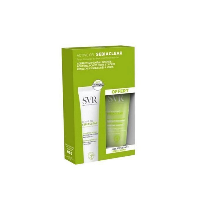 Svr sebiaclear duo pack " Active gel 40ml+gel moussant 55ml"