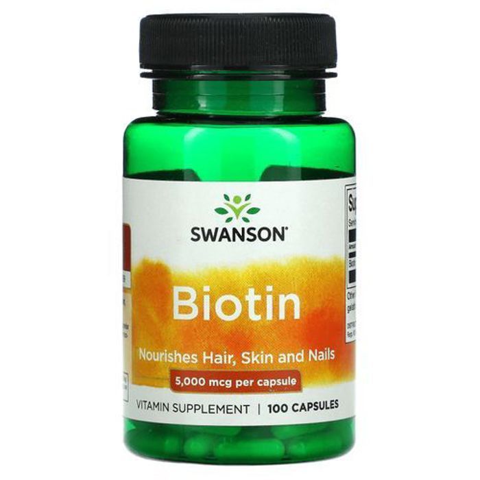 Swanson, Biotin, 5,000 mcg, 30 Capsules