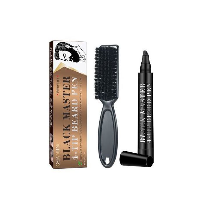 Stylo à barbe à 4 pointes black master -Stylo de Remplissage de Barbe fd