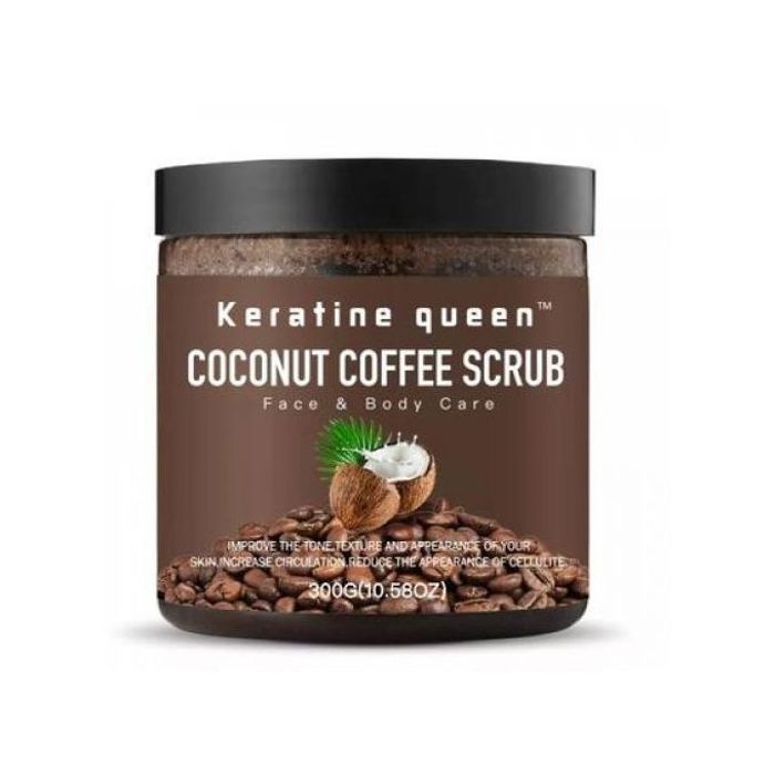 keratine queen Gommage Visage&Corps coco café Exfoliant 100%
