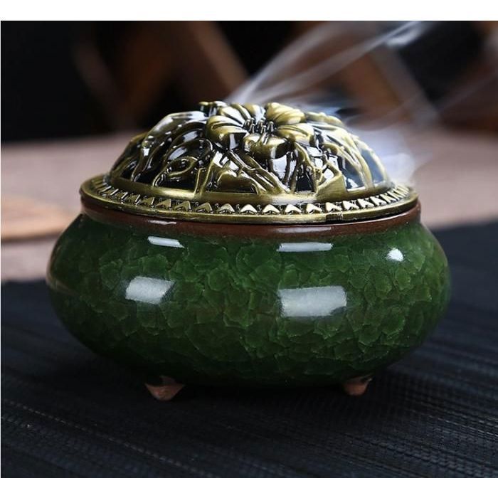 Jolie Mibkhara brûleur céramique pour décoration et parfumer votre journée