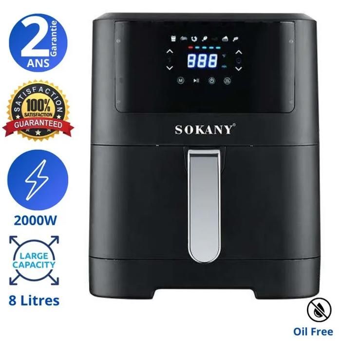 Sokany - Friteuse sans huile 8L - Air fryer tactile - 2000W