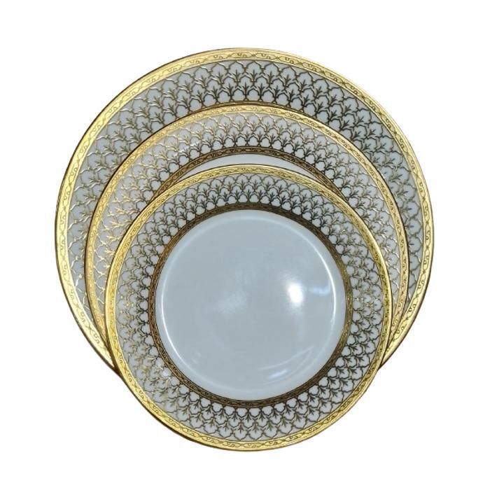 Service Royal 36 pièces en Porcelaine Fine - Prestige