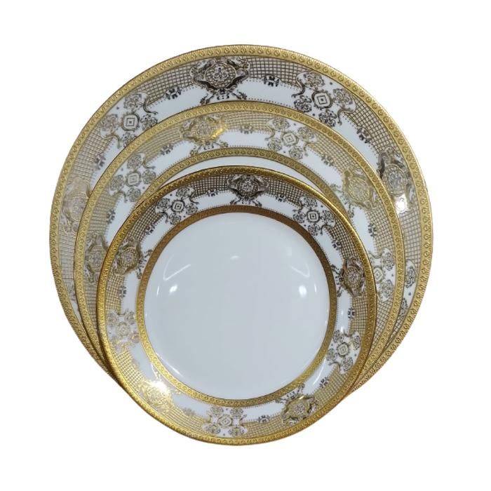 Service Royal 36 pièces en Porcelaine Fine - Noblesse