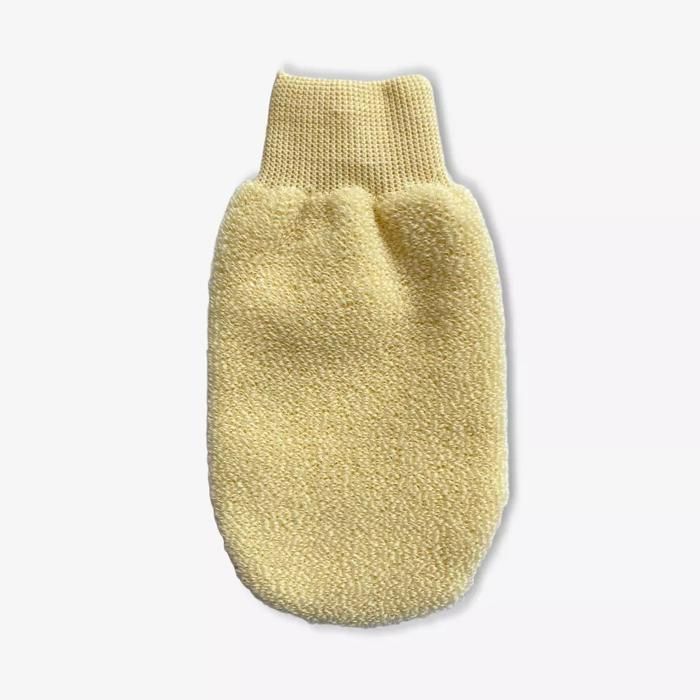 Gant de savonnage beige