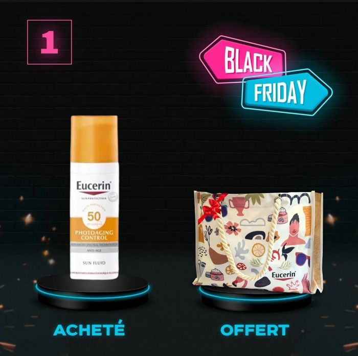 OFFRE BLACK FRIDAY- EUCERIN Sun Fluid PhotoAging Control SPF50+ sac à main OFFERT
