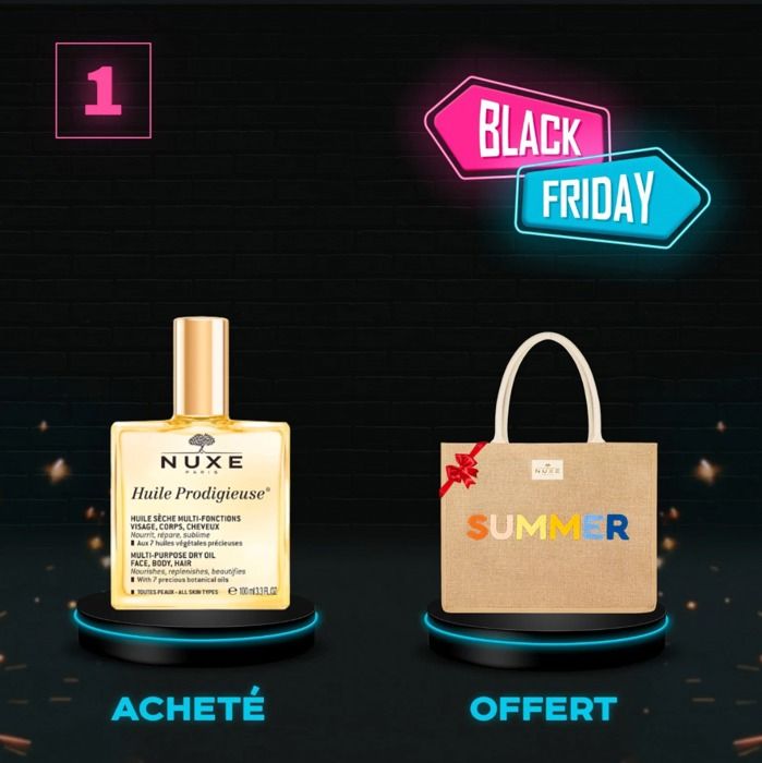 OFFRE BLACK FRIDAY - NUXE HUILE PRODIGIEUSE 100ML + SAC OFFERT