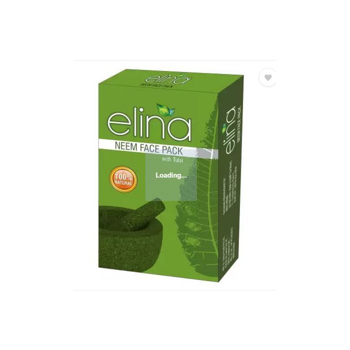 Elina Poudre De Neem 100% BIO Pour le visage -Anti Acné, Eclaircissant