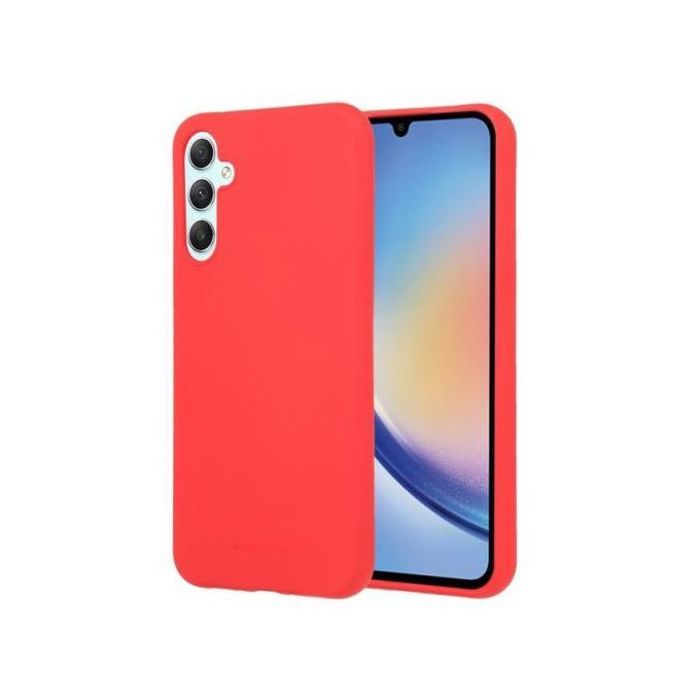 Coque en silicone premium Pour Samsung Galaxy A34 5G (Rouge)