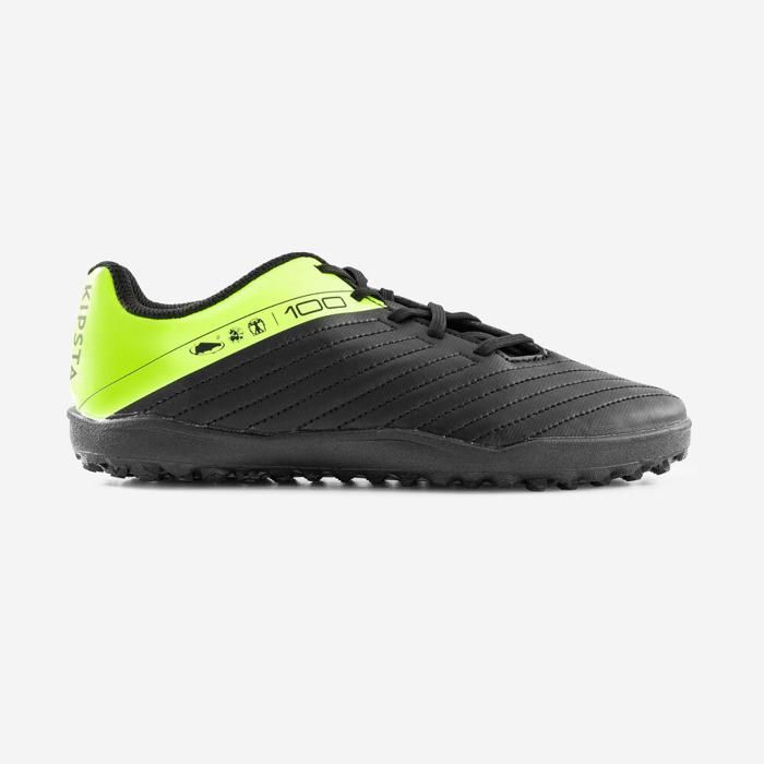Chaussures de football terrain dur Agility 100 HG - Noir/Jaune