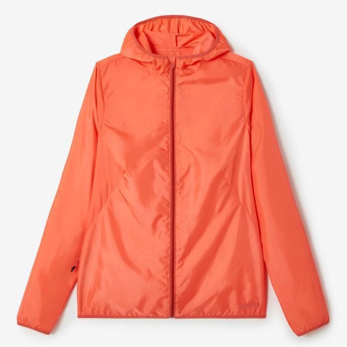 Veste coupe-vent running - MARQUE - wind corail - Élastique de transport - Poche zippée - Manches longues