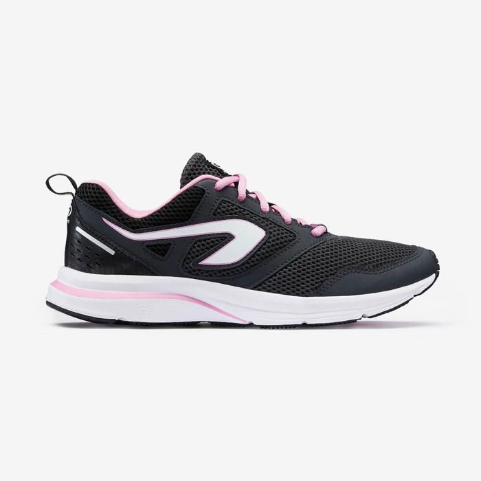 Chaussures de Running - Kalenji - Run Active - Noir/Rose - Femme - Usage Régulier