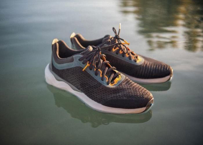 CHAUSSURES de running homme JOGFLOW 500.1 gris foncé et jaune