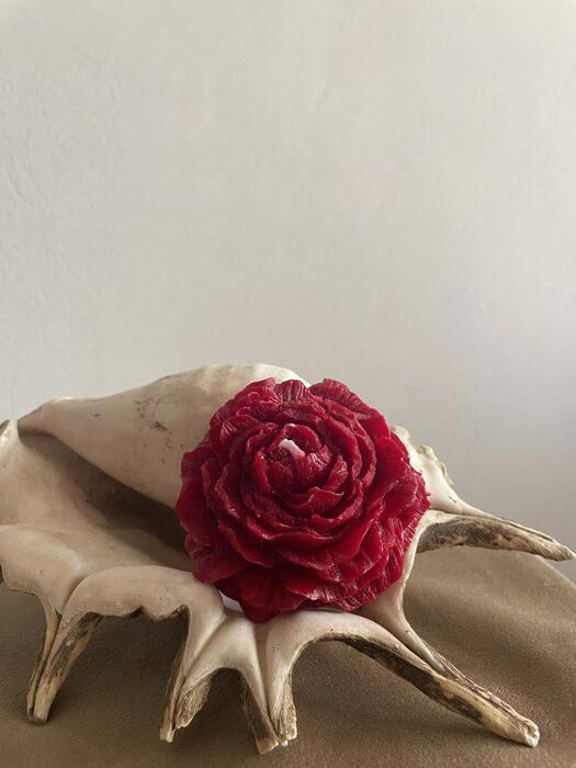Bougie rose orientale