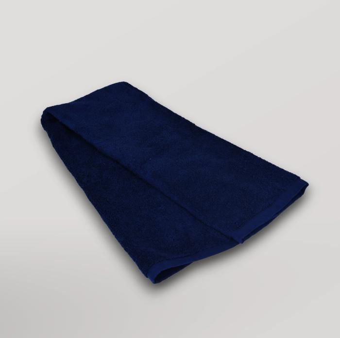 Serviette de bain - RAFINAHOME - 50x90 cm - 500 g/m² - Coton 100% - Bleu marine