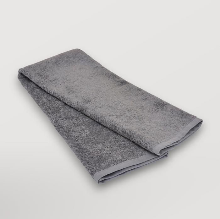 Serviette de bain - RAFINAHOME - 50x90 cm - 500 g/m² - Coton 100% - Gris
