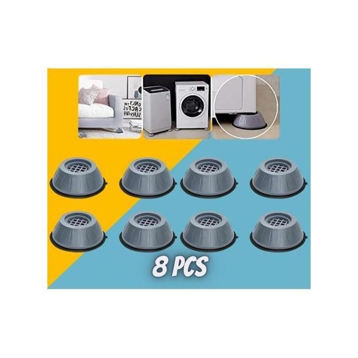 8pcs Support de machine à laver anti-vibration , Tampons antivibration