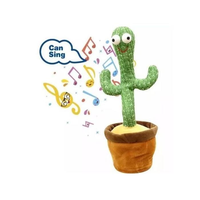 Cactus dansant son et lumière avec chansons USB