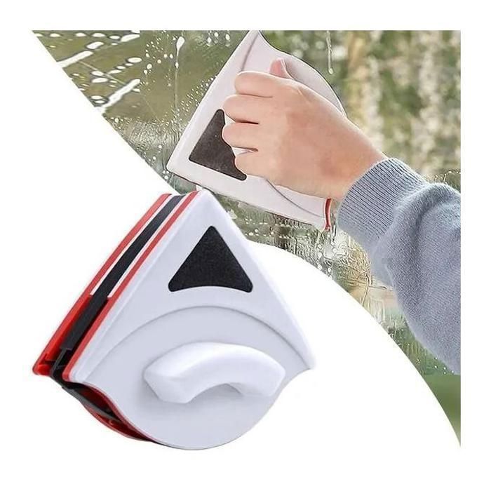 Nettoyeur de Vitres Magnétique Double Face – Lavage Simultané Intérieur/Extérieur - Couleur et Design aléatoires