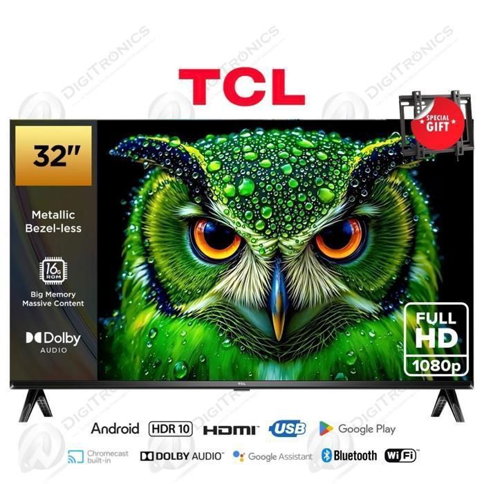 TCL Smart TV 32" Android™ officielle FHD - Bluetooth™ + Support
