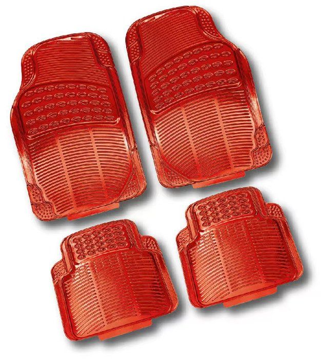tapis de sol de voiture ensemble de 5 pièces film d'aluminium antidérapants imperméables universels pour toutes automobile