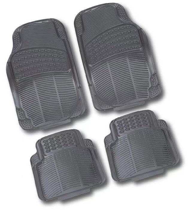 tapis de sol de voiture ensemble de 5 pièces film d'aluminium antidérapants imperméables universels pour toutes automobile