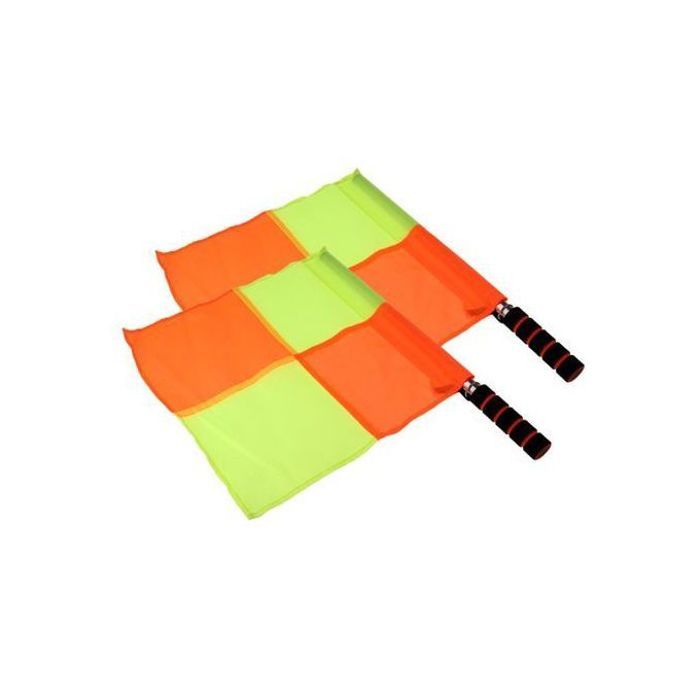 2 pcs Pack drapeaux d'arbitre de football