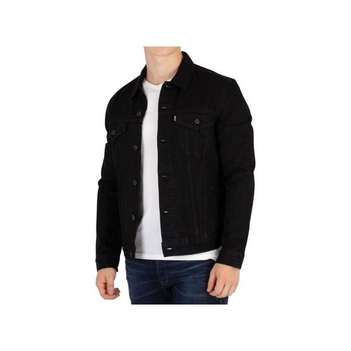Jacket jean Homme Noir